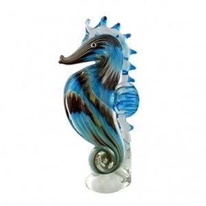 Objets d'art Glass Figurine - Seahorse