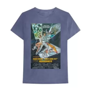 James Bond 007 - Moonraker Unisex XX-Large T-Shirt - Blue