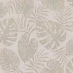 Holden Decor Riviera Leaf Taupe Wallpaper Blown Vinyl