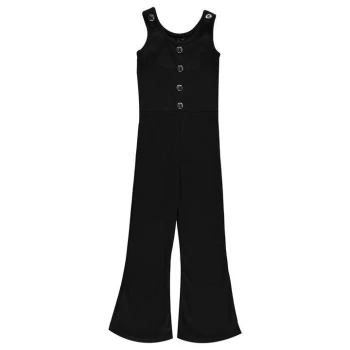 Firetrap Ribbed Jumpsuit Girls - Jet Stripe