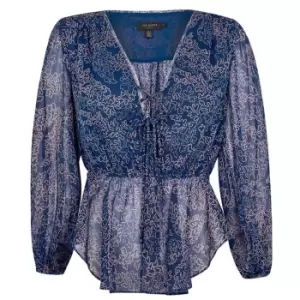 Ted Baker Mildrid Tie Blouse - Blue