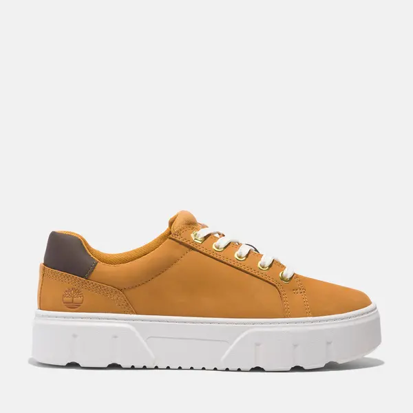 Timberland Low Lace-up Trainer For Her In Yellow, Size 3.5