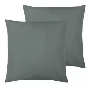 Plain Outdoor Twin Pack Cushion Grey