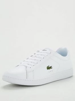 Lacoste Carnaby Evo Trainers - White, Size 8, Men