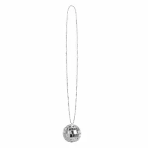 Disco Ball Necklace Fancy Dress Accessory