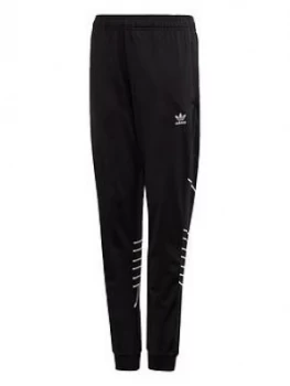 Boys, adidas Originals Big Trefoil Track Pants - Black, Size 7-8 Years