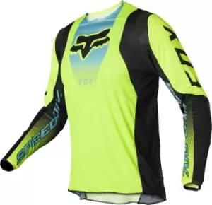 Fox 360 Dier Motocross Jersey, black-yellow Size M black-yellow, Size M