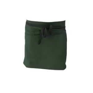 Dennys Ladies Short Bar Apron (bottle Green)