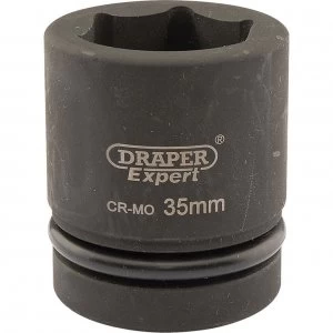 Draper Expert 1" Drive Hexagon Impact Socket Metric 1" 35mm