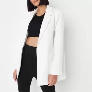 Missguided Tailored Oversized Blazer - White