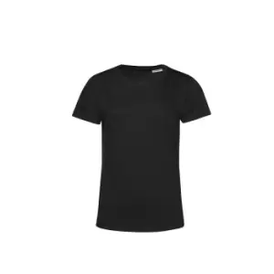 B&C Womens/Ladies E150 Organic Short-Sleeved T-Shirt (L) (Black)