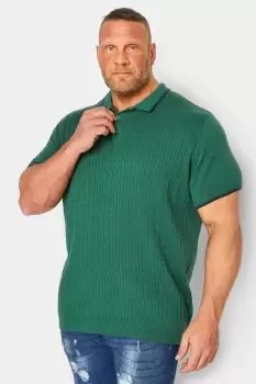 Cable Knit Polo Shirt