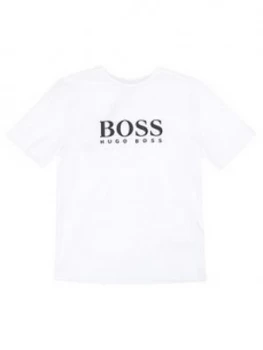 Hugo Boss Classic Short Sleeve T-Shirt White Size 12 Years Boys