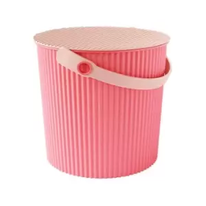 Omnioutil Storage Bucket & Lid Medium Flamingo Pink LT Pink