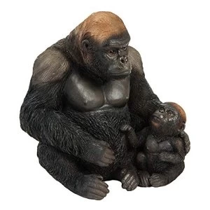 Naturecraft Resin Figurine - Gorilla and Baby