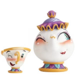 Miss Mindy Mrs. Potts and Chip Figurine