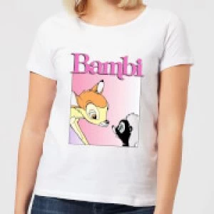 Disney Bambi Nice To Meet You Womens T-Shirt - White - 3XL