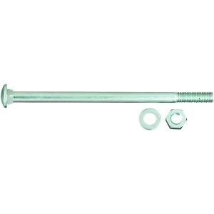 Wickes Carriage Bolt Nut and Washer M10x180mm Pack 2