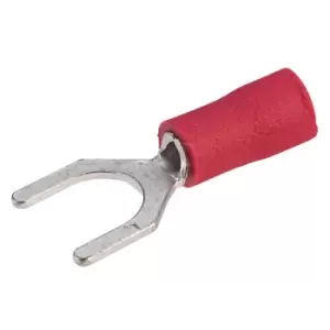 TruConnect Red 6mm Fork Terminal Pack of 100