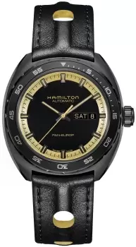 Hamilton Watch American Classic Pan Europ Day Date Black & Gold