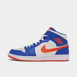 Jordan Air Jordan 1 Mid, Game Royal/Rush Orange-Phantom-White, size: 9+, Male, Lifestyle Shoes, FD1029-400