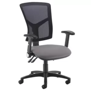 Dams MTO Senza High Mesh Back Operator Chair with Folding Arms - Panama Red