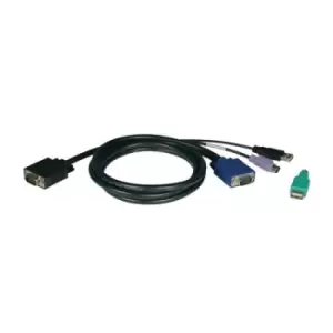 Tripp Lite P780-015 USB/PS2 Combo Cable Kit for NetController KVM Switches B040-Series and B042-Series 15 ft. (4.57 m)