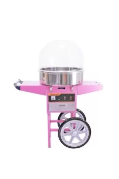 Candy Floss Machine with Cart & Protective Dome