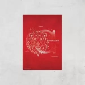 Harry Potter Gryffindor Giclee Art Print - A3 - Print Only