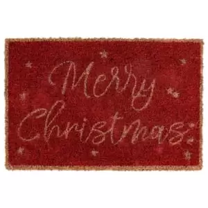 Charles Bentley Merry Christmas Coir Doormat 40 x 60cm