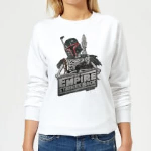 Star Wars Boba Fett Skeleton Womens Sweatshirt - White - 4XL