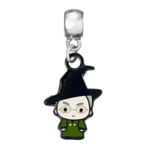 Harry Potter Silver Plated Charm Chibi Professor McGonagall (One Size) (Silver)