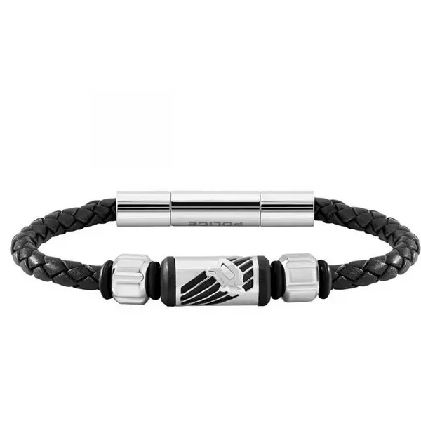 Police Gents Police Jewellery 21.5cm Bracelet POL.26466BM - Black One Size