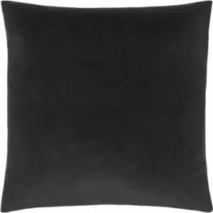 Sunningdale Velvet Square Cushion Charcoal