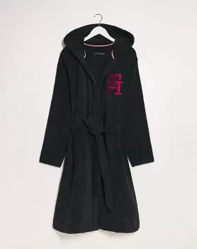 Tommy Hilfiger Navy Logo Bathrobe