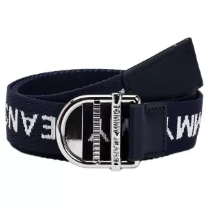 Tommy Jeans Womens Essential Webbing Belt 3.5 - Twilight Navy - 80cm