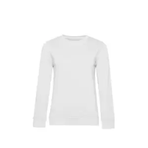 B&C Womens/Ladies Organic Sweatshirt (XS) (White)