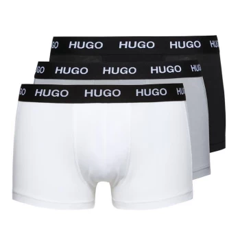 Hugo Boss 3 Pack Trunks Black/Grey/White Size L Men