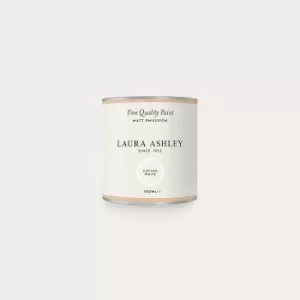 Laura Ashley Matt Emulsion Paint Cotton White Tester 100ml