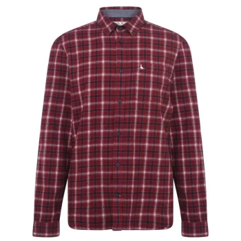 Jack Wills Chatham Flannel Check Shirt - Damson