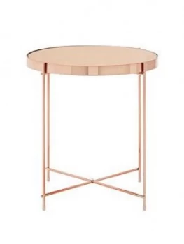 Premier Housewares Allure Side Table- Rose Gold