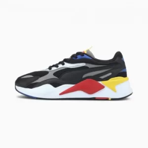 Womens PUMA Rs-X Millennium Trainers, Black/Hi Risk Red/Lapis Blue, size 8.5, Shoes