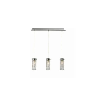 Ideal Lux Lighting - Ideal Lux Iguazu - 3 Light Ceiling Pendant Bar Chrome, E14