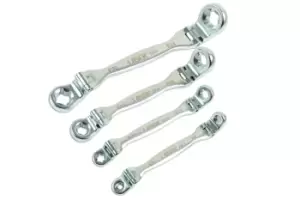 Laser Tools Double End Flexible Star Wrench 4pc Set E6 to E24 7260