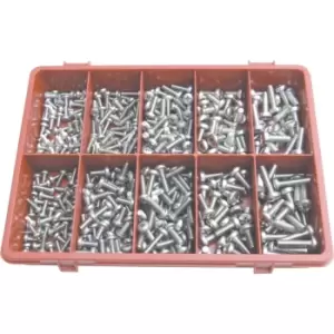 Metric Pozi Pan M/C Screw Kit A2 AVG-400PC