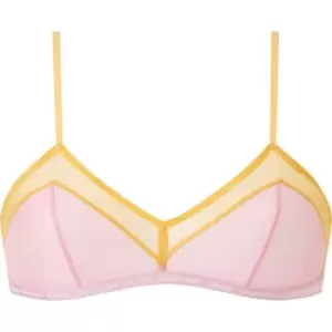 Calvin Klein Mesh Triangle Bralette Womens - Pink