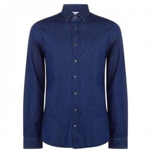 Calvin Klein Slim Denim Shirt - Navy 400