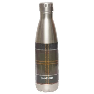 Barbour Unisex Tartan Water Bottle Pink/Grey Tartan