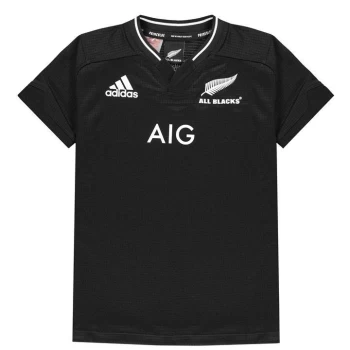 adidas New Zealand Rugby Shirt 2021 Junior - Black