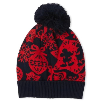 Mickey Mouse Festive Beanie - White